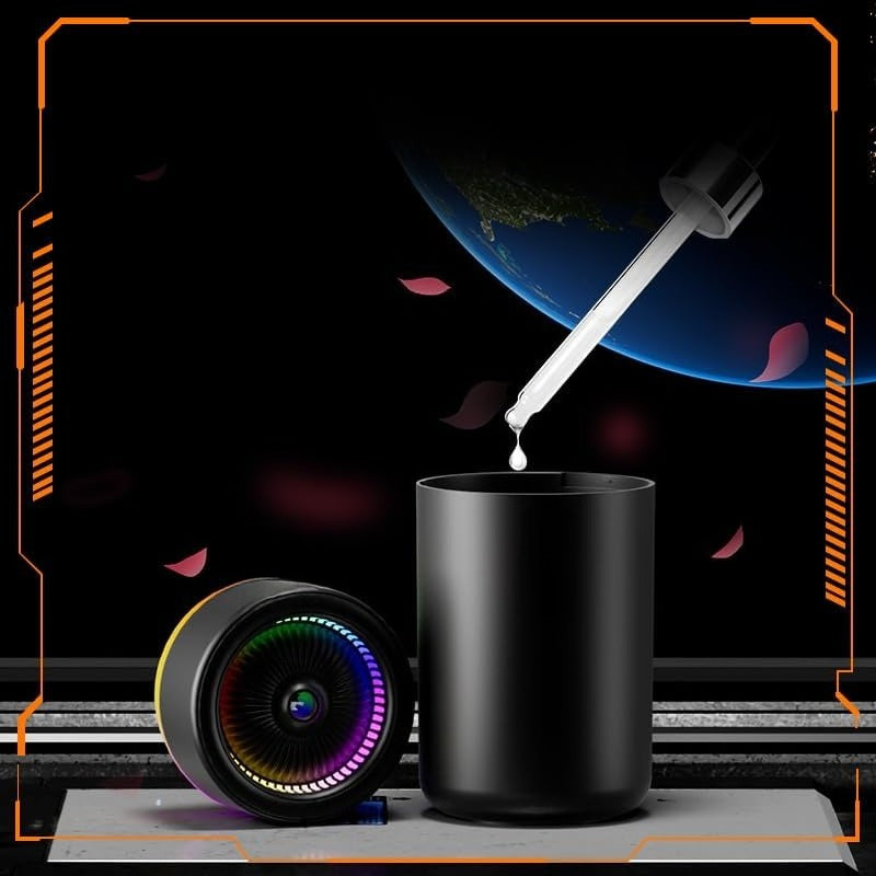 Mini Humidifier, USB Personal Desktop Humidifier for Car, Office, Bedroom etc. Auto Shut-Off, 2 Mist Modes, Super Quiet - (BL - Black)