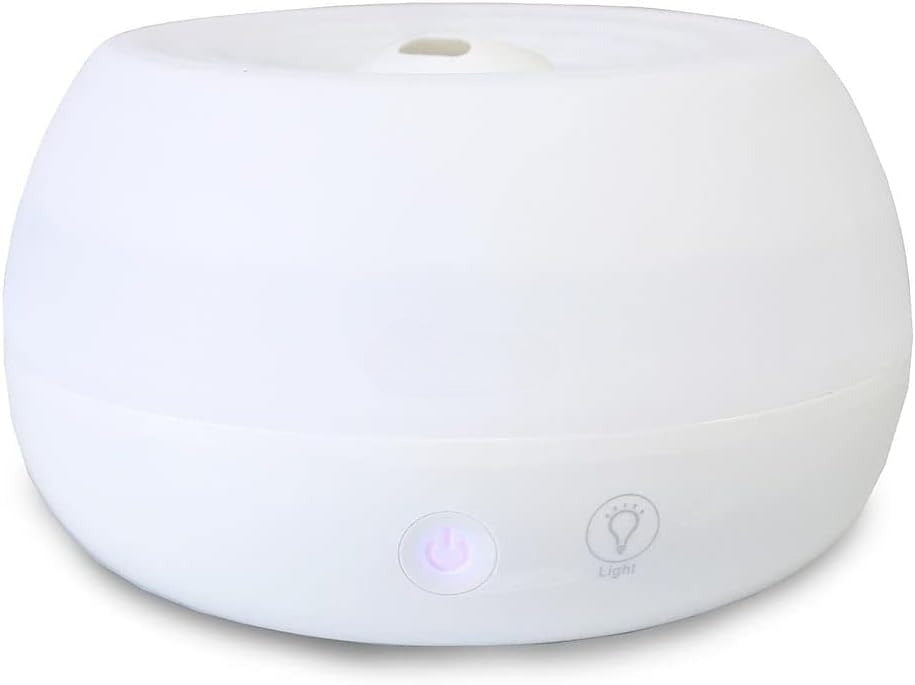 Crane Portable Ultrasonic Travel Humidifier & Aroma Diffuser – 0.2 Gallon Cool Mist, No Filter Required, Optional Essential Oil Tray, Whisper-Quiet for Babies, Travel, & Small Rooms (White)