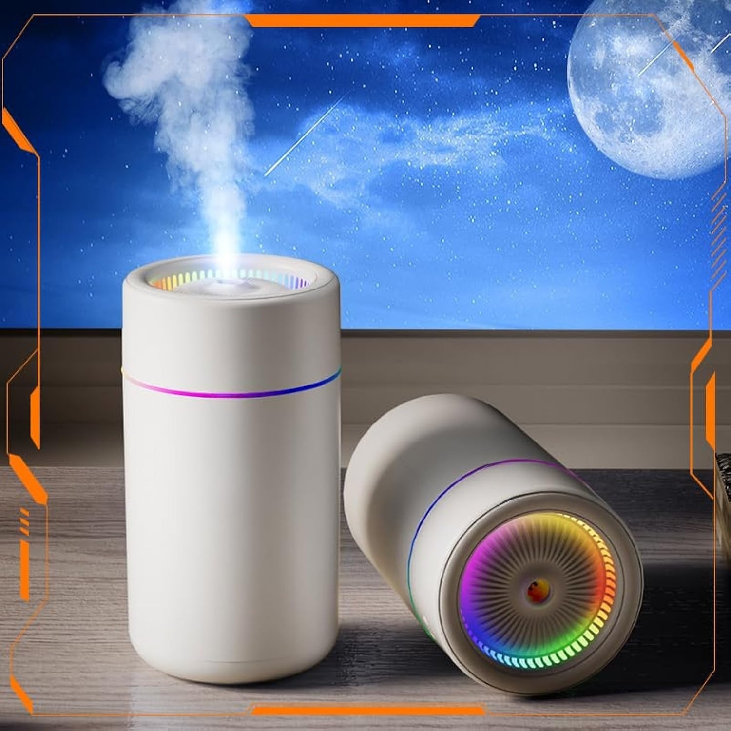 Mini Humidifier, USB Personal Desktop Humidifier for Car, Office, Bedroom etc. Auto Shut-Off, 2 Mist Modes, Super Quiet - (BL - Black)