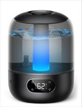 DREO Humidifiers for Bedroom, 3L Top Fill 30H & 26dB Quiet Runtime for Large Room, Cool Mist Ultrasonic Humidifier with Humidity Sensor, Night Light for Home, Baby, Nursery, Plants, New Edition