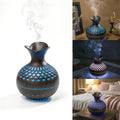 Flower Shaped Ultra Quiet Cool Mist Humidifier, USB Portable Desktop Air Moisturizer with 2 Adjustable Mist Modes & 7 Color Changing Night Lights, Compact Small Humidifier Perfect for Bedroom, Office,